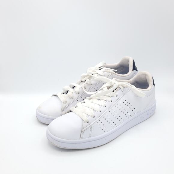 K-Swiss Court Casper White Black 05586-102 men's 7.5